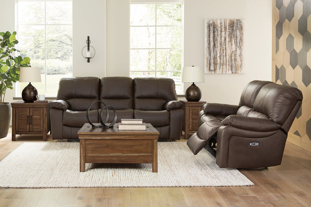 Ashley Furniture Leesworth living room set with plush sofa and matching chairs, stylish upholstery and modern design.