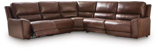 Ashley Furniture DeepWakes Power Reclining Sectional with plush cushions and reclining seats in a modern fabric design.