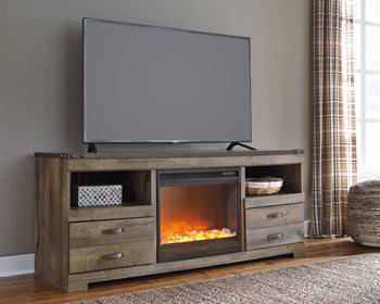 Trinell 63" TV Stand with Electric Fireplace