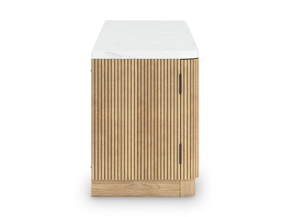 Camdill 80" TV Stand with Electric Fireplace