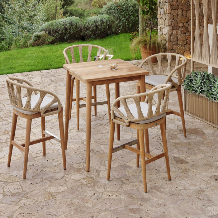 Krabi 5-Piece Pub Set with Sunbrella Cushions