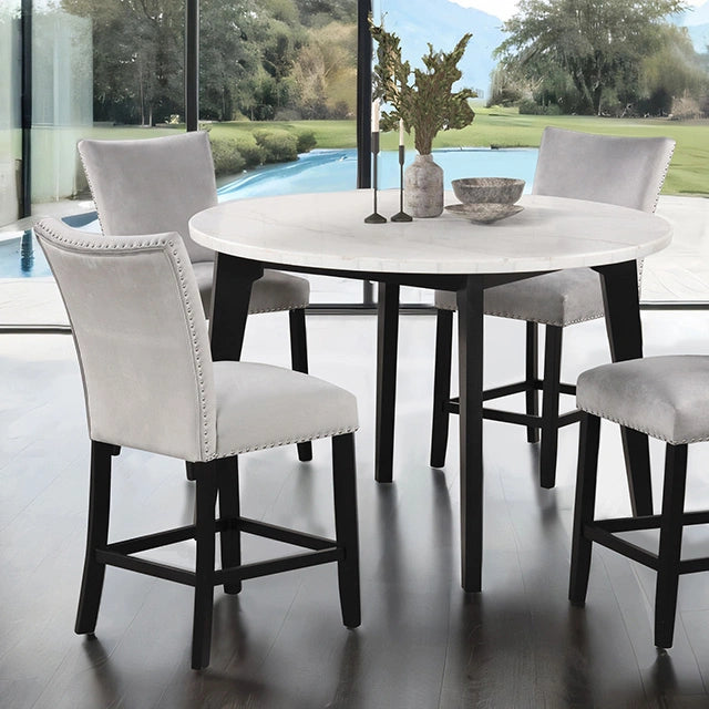 Sabro 5 Pc Counter Ht Table Set Black