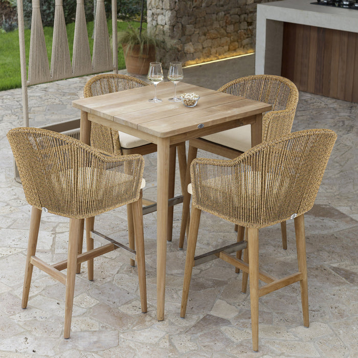 Calixto 5-Piece Pub Set with Sunbrella Cushions