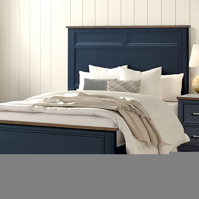 Pinetop 4 & 5 Piece Twin Bedroom Set White & Blue