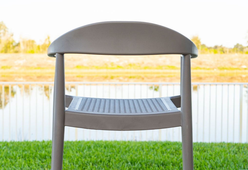 Kennedy Set of 2 Stackable Armchair-Cappuccino