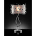 Elva Silver/Chrome Table Lamp, Double Shade image