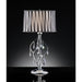 Arya Black/Chrome Table Lamp, Hanging Crystal image