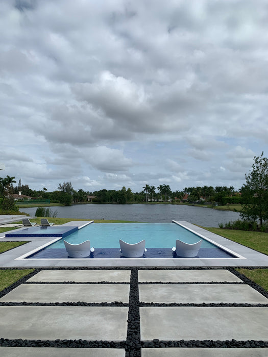 Panama Jack Wave Set of 4 Wave In-Pool Chaise Loungers