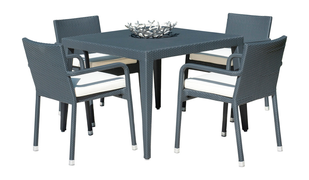 Panama Jack Onyx 5 PC Dining Set with Cushions