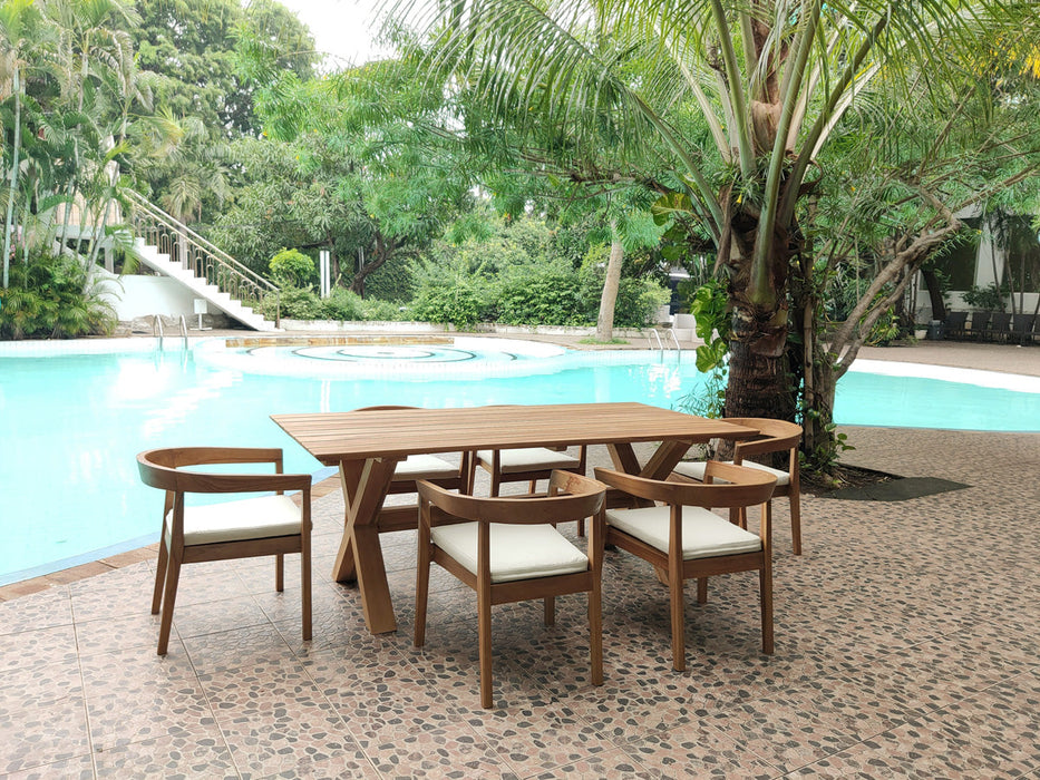 Panama Jack Bali Teak 7 Pc. Dining Set