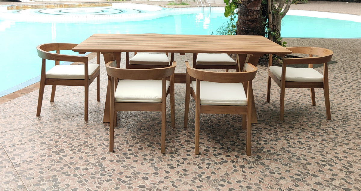 Panama Jack Bali Teak 7 Pc. Dining Set