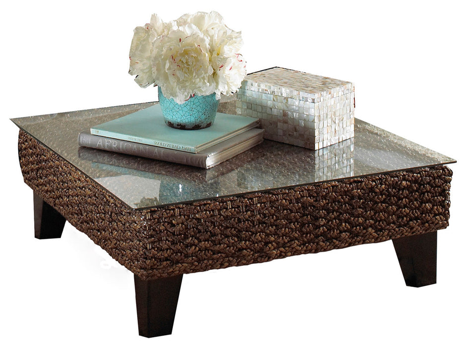 Panama Jack Sanibel Coffee Table with Glass