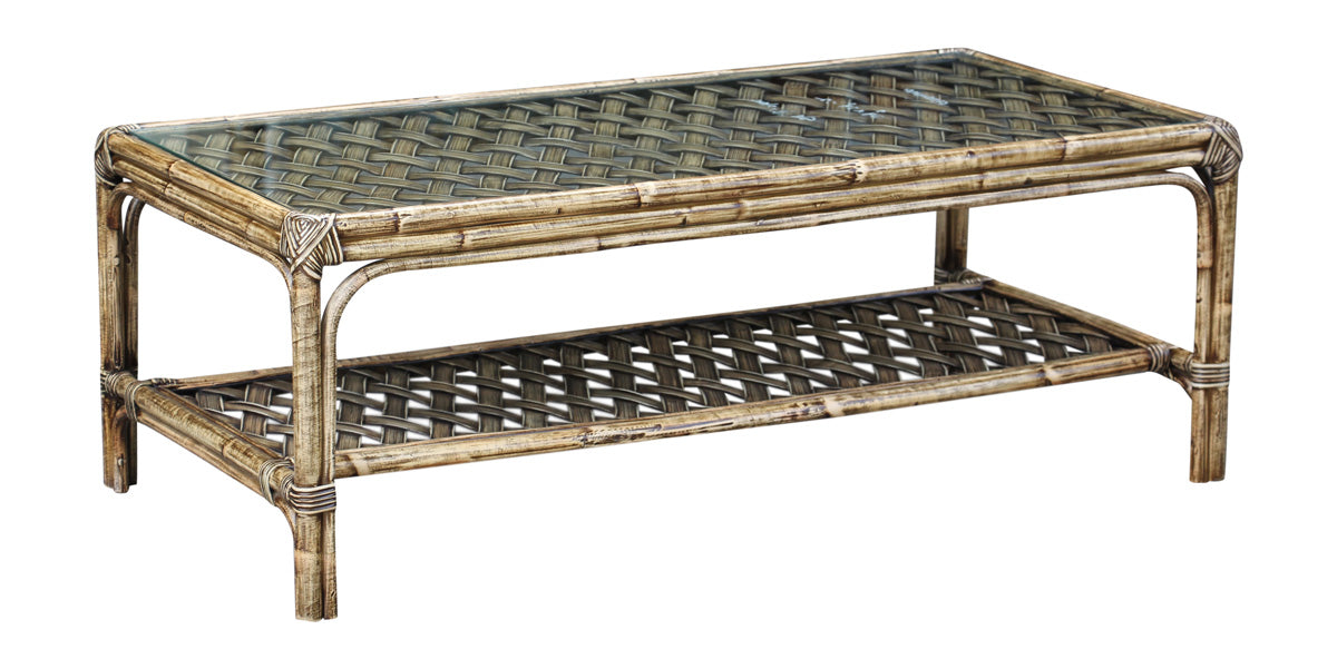 Panama Jack Old Havana Coffee Table with Glass